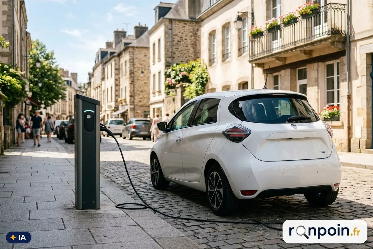 Citadine électrique — illustration générée par IA